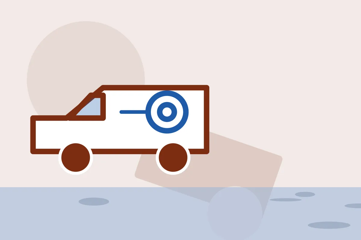 Illustration of a service van